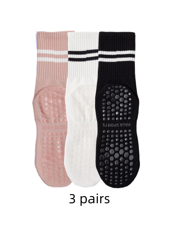 3 Paar Yoga-Socken, mittellang – Medias Para Pilates Y Yoga Bewertung und Preis