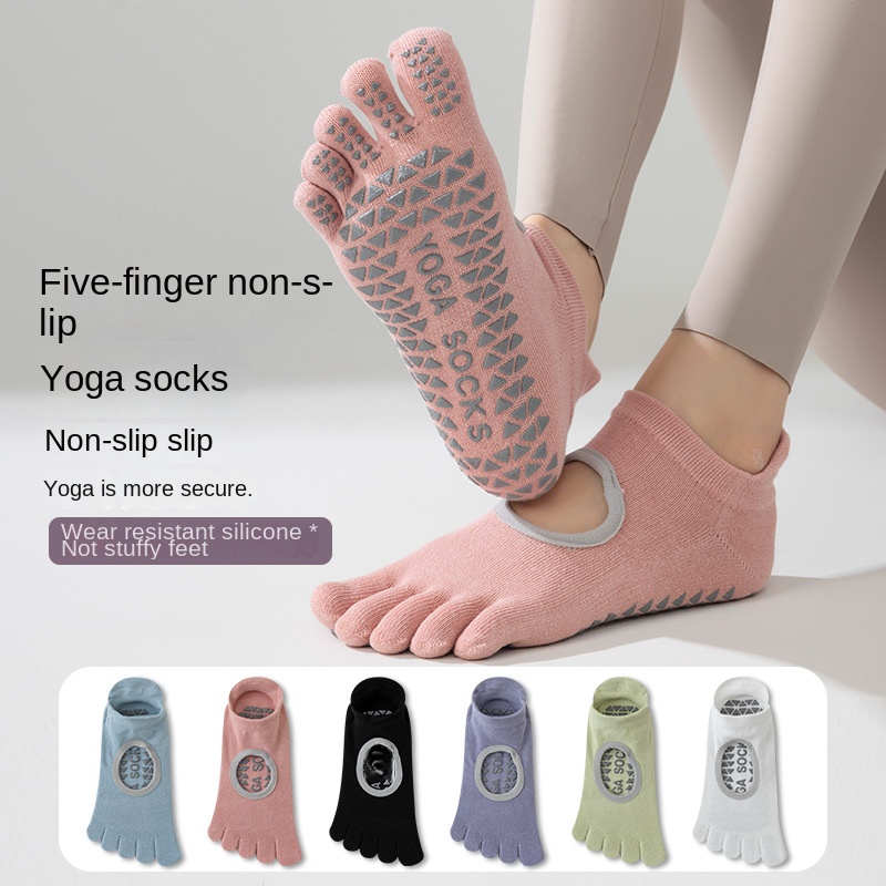 Damen-Fünf-Finger-Yoga-Socken  – Medias Para Pilates Y Yoga Bewertung und Preis