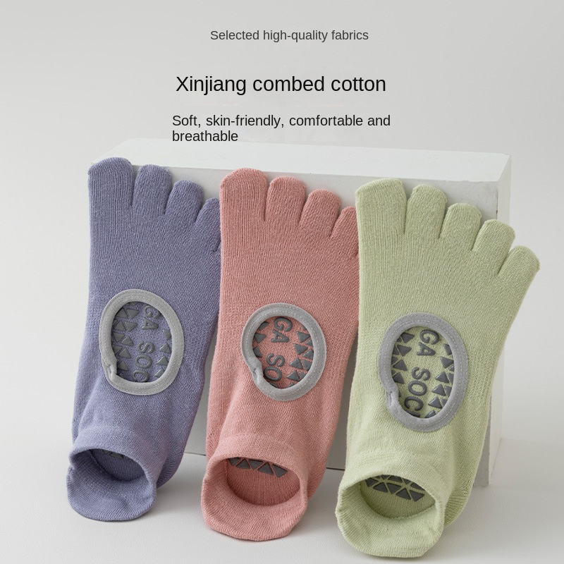Damen-Fünf-Finger-Yoga-Socken  – Medias Para Pilates Y Yoga Bewertung und Preis