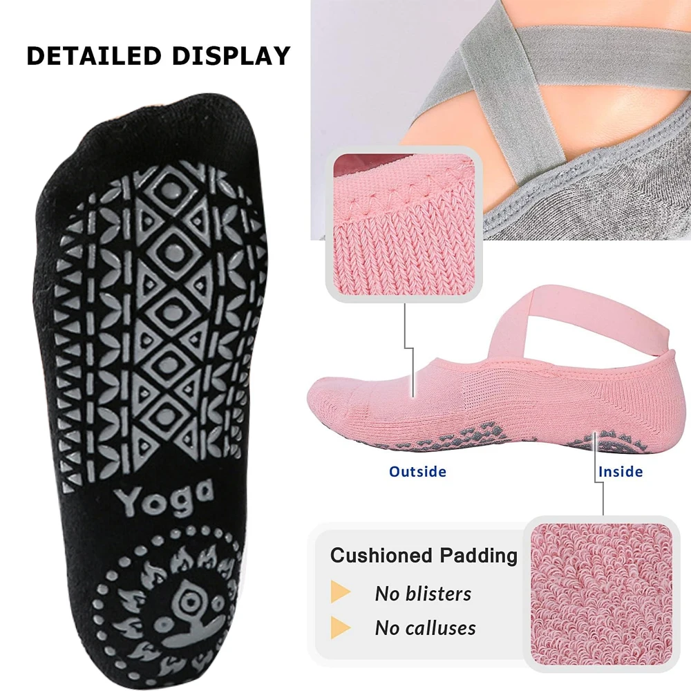 1 Paar Yoga-Socken für Frauen  – Pilate Yoga Workout Bewertung und Preis