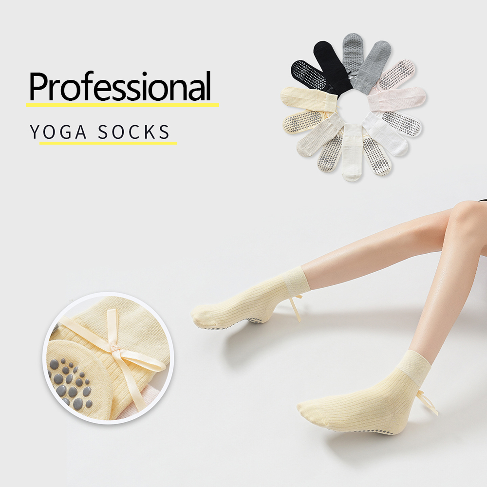 Niedliche Schleifen-Yoga-Socke – Pilates & Yoga Vida Bewertung und Preis